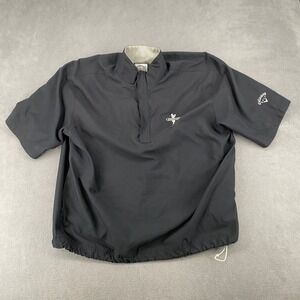 Callaway Golf Mens Brushed Microfiber Short Sleeve Windshirt Black Medium 6718